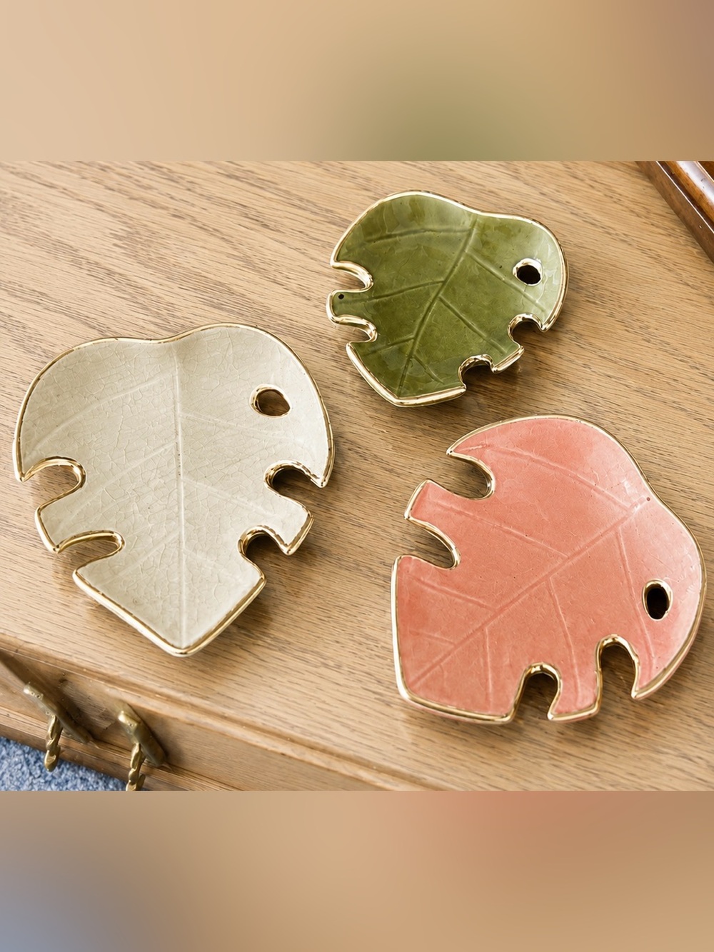 Vagabond Goods 3-Pack Monstera Ceramic Set